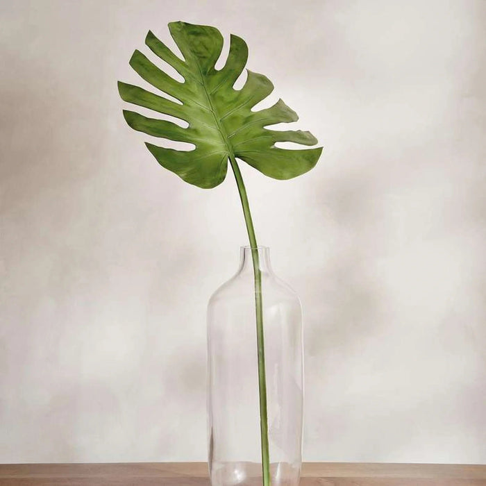 Monstera Leaf Artificial Stem H81 - Green Pan Home