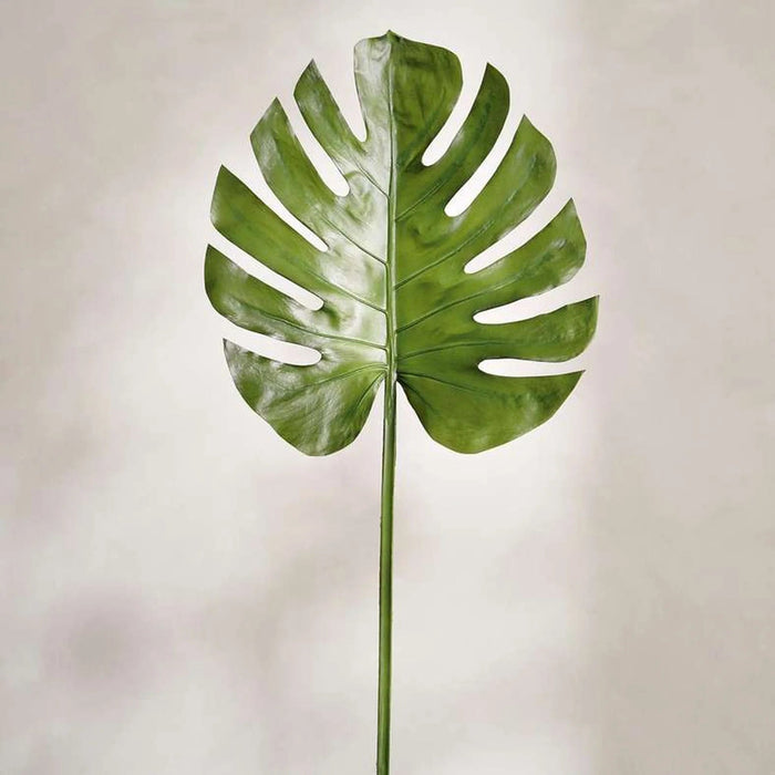 Monstera Leaf Artificial Stem H81 - Green Pan Home