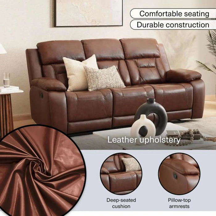 Mont 2 Seater Recliner - Brown