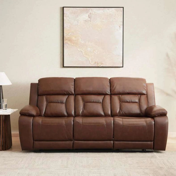 Mont 3 Seater Recliner -Brown Pan Home