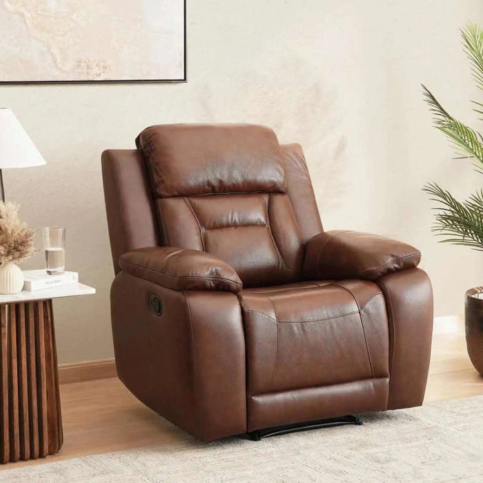 Mont Single Seater Recliner - Brown Pan Home