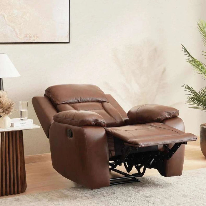 Mont Single Seater Recliner - Brown Pan Home