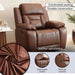 Mont Single Seater Recliner - Brown Pan Home