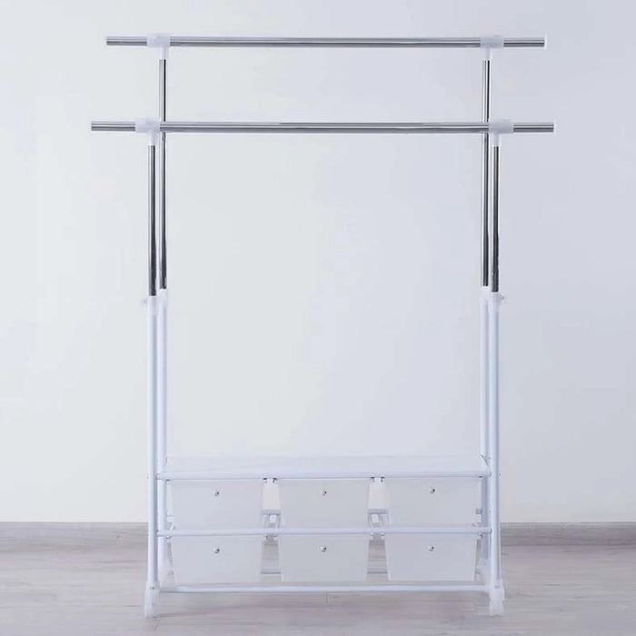 Montana Extendable Cloth Rack 170 X43X133-178Cm-Grey Pan Home
