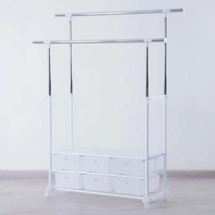 Montana Extendable Cloth Rack 170 X43X133-178Cm-Grey Pan Home