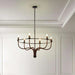 Montero 6-Lights E14 Chandelier 94X94X73Cm - Matt Black Aged Brass Pan Home