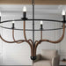 Montero 6-Lights E14 Chandelier 94X94X73Cm - Matt Black Aged Brass Pan Home
