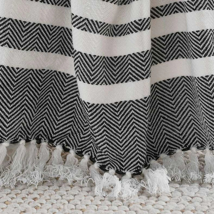 Montero Handwoven Woolen Throw 130X170Cm - Natural Pan Home