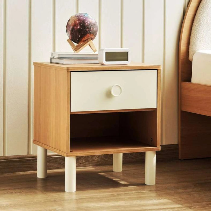 Moon Kids Nightstand With 1 Drawer - Natural