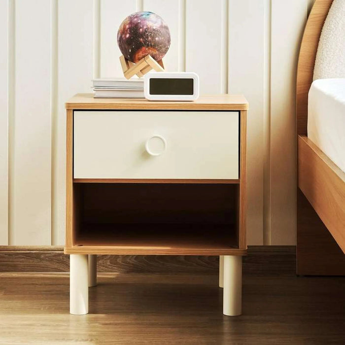 Moon Kids Nightstand With 1 Drawer - Natural