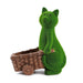 Moss Cat Magneisa Planter 35.5X18.5X42Cm - Green Pan Home