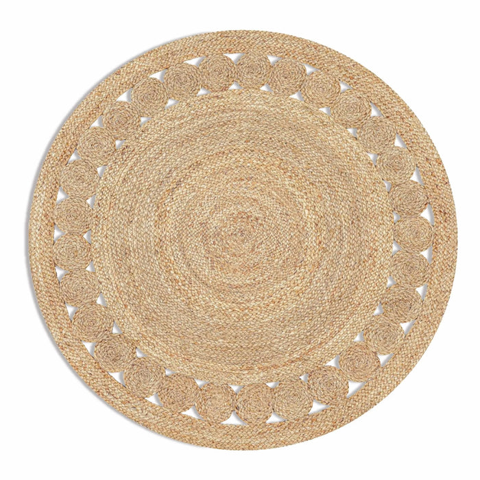Mossen Handwoven Jute Round Rug 120Cm - Natural