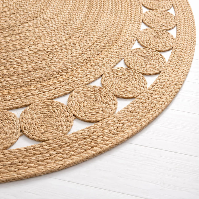Mossen Handwoven Jute Round Rug 120Cm - Natural
