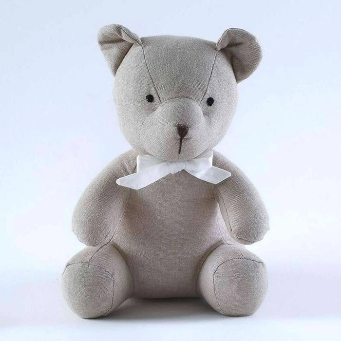 Mr Teddy Shaped Cushion 30Cm - Beige