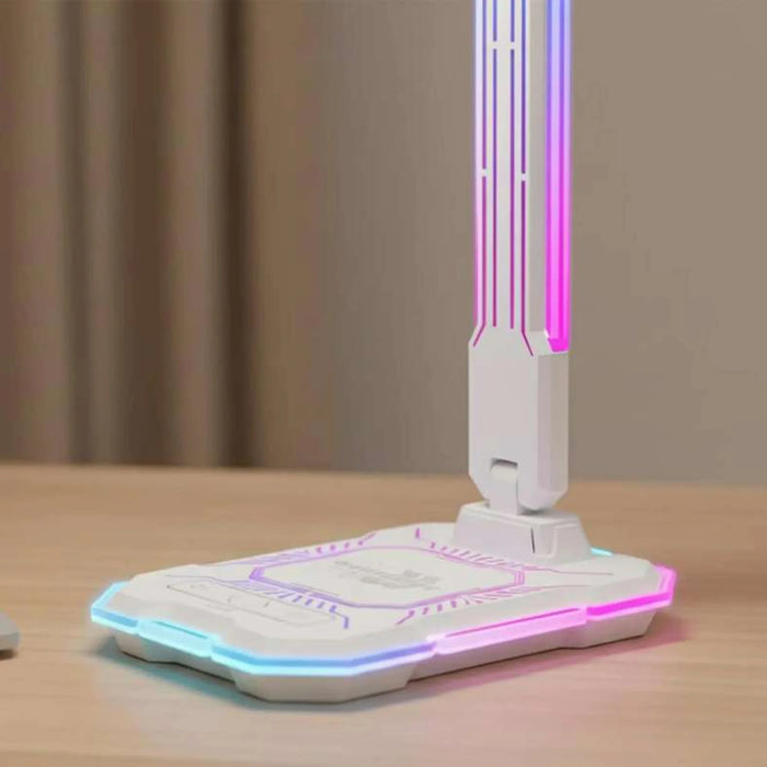 Mugen Multi Function Gaming Desk Lamp With Rgb Light & 10W Wireless Charging 12X18X41.4Cm - White