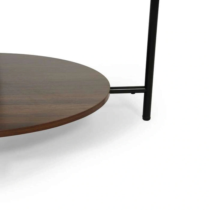 Murcell Coffee Table Round - Black Brown