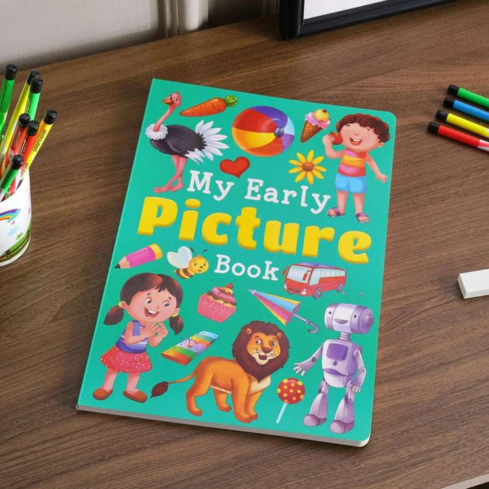 My Early Picture 16 Page Board Book- Light Green Pan Home