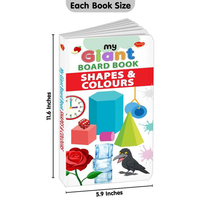 My Giant Board Book Shapes And Colours 24 Pages - Multi