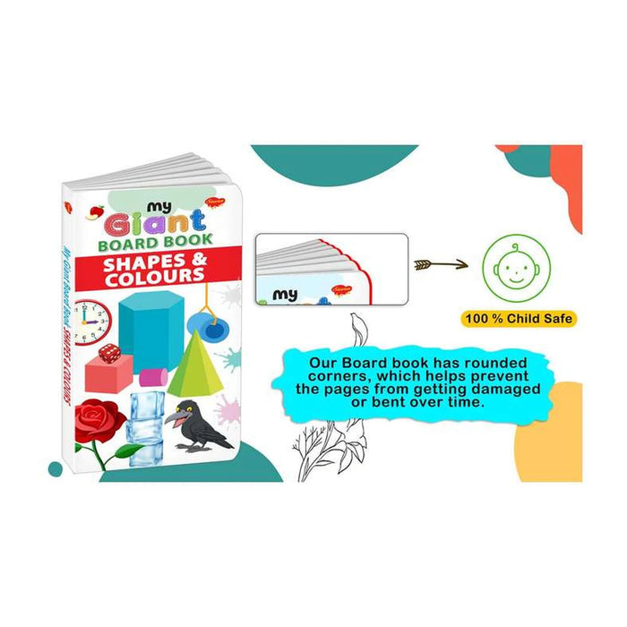 My Giant Board Book Shapes And Colours 24 Pages - Multi