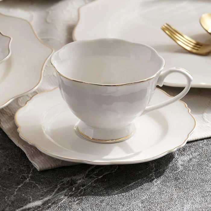 Nacala 32-Piece New Bone China Dinner Set -White