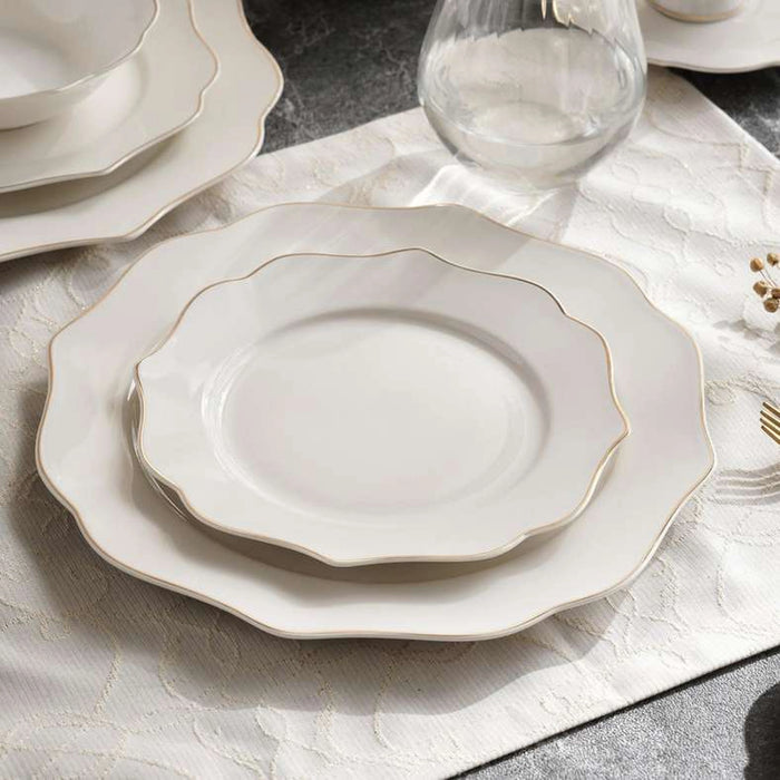 Nacala 32-Piece New Bone China Dinner Set -White