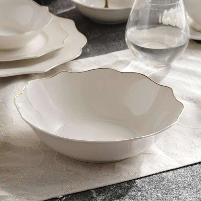 Nacala 32-Piece New Bone China Dinner Set -White