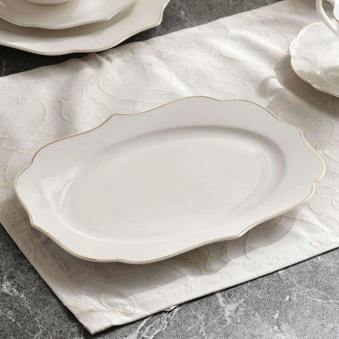 Nacala 32-Piece New Bone China Dinner Set -White