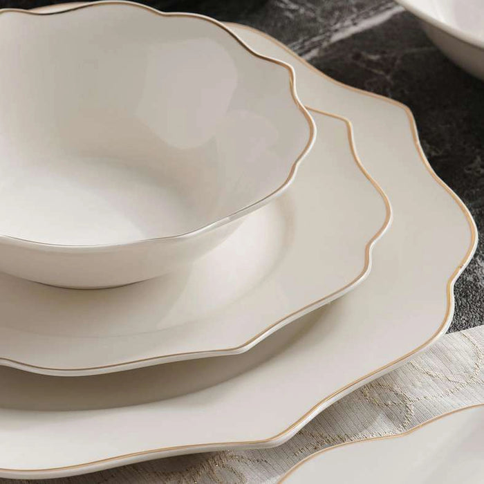 Nacala 32-Piece New Bone China Dinner Set -White