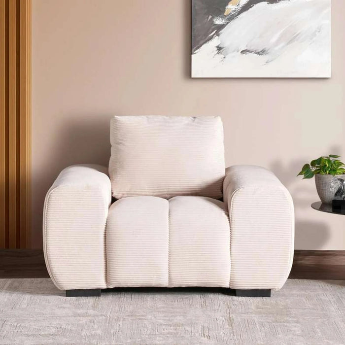 Nacro Single Seater Sofa - Beige