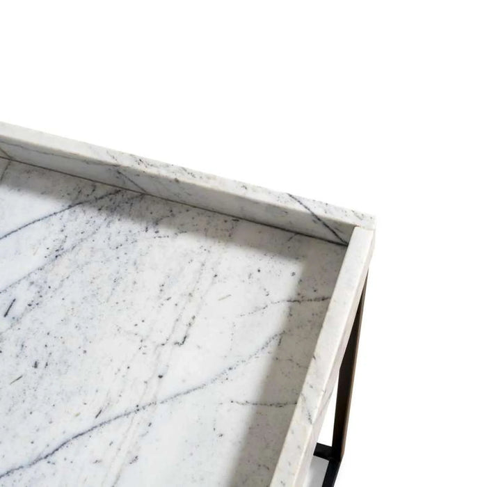 Nagoya End Table Marble - White Black