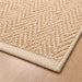 Nagumi Handwoven Jute & Cotton Dhurrie 90X150Cm - Natural Pan Home