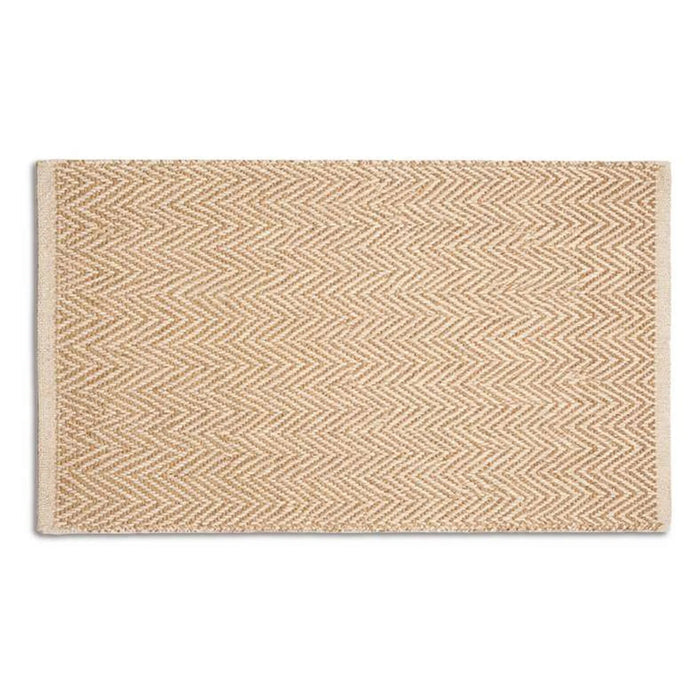 Nagumi Handwoven Jute & Cotton Dhurrie 90X150Cm - Natural Pan Home