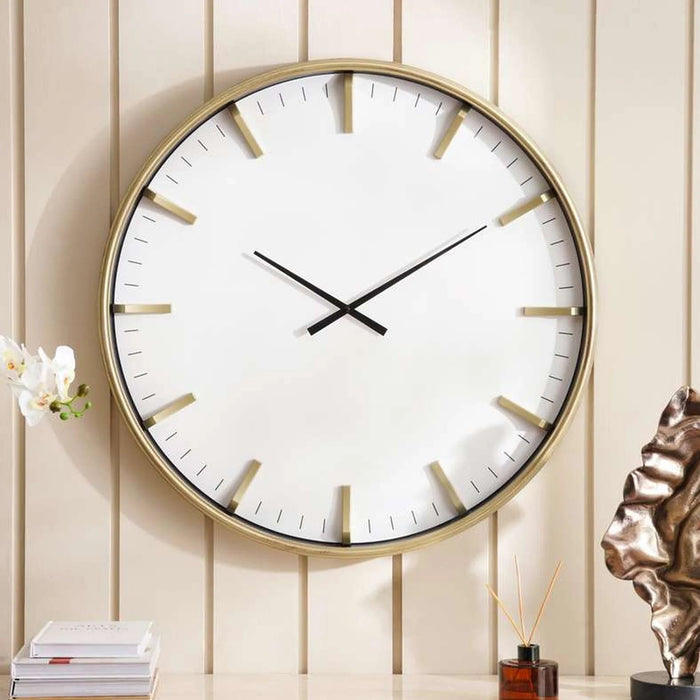 Napier Wall Clock Dia 76X5.6Cm- White Pan Home