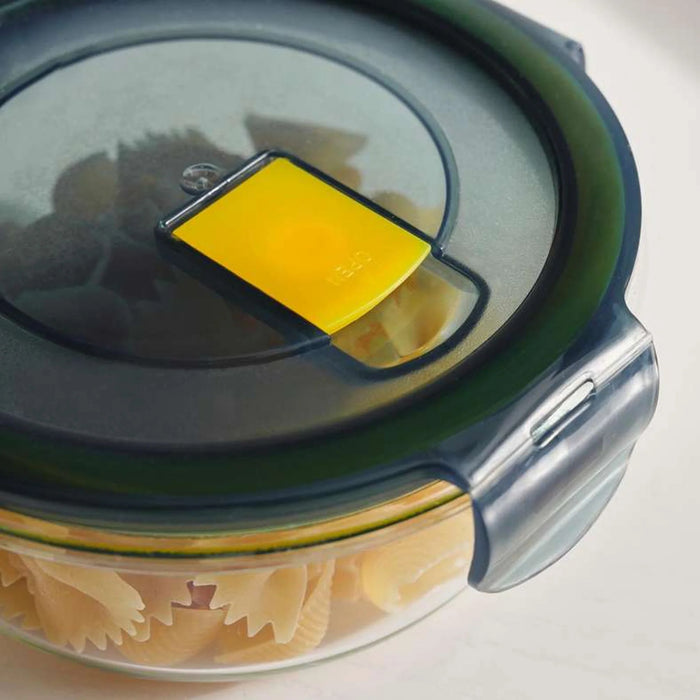 Nardo Borosilicate Glass Round Food Container 350Ml -Clear