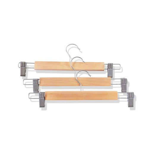 Natura 3-Piece Trouser Hanger Set - Natural Pan Home