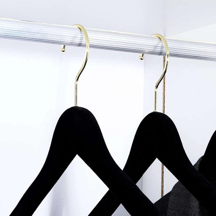 Natura 3-Piece Wooden Hanger 44.5Cm - Matte Black Pan Home