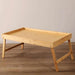 Bamboo Bed Breakfast Serving Tray Foldable Legs - Natural Pan Home