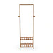 Natura Bamboo Cloth Rack With 2-Tier Storage Shelves 45X35.5X149Cm - Natural Pan Home
