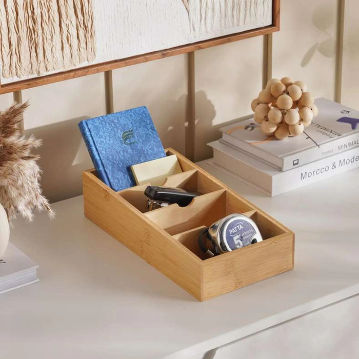Natura Bamboo Drawer Organizer 30X15X7Cm -Natural