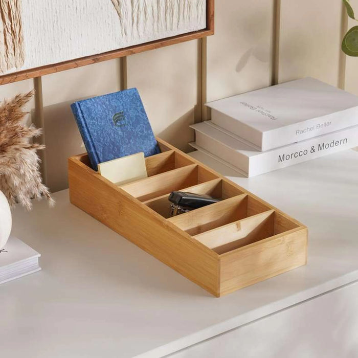Natura Bamboo Drawer Organizer 35X15X7Cm -Natural