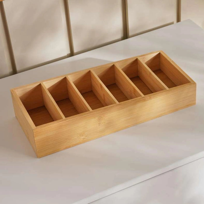 Natura Bamboo Drawer Organizer 35X15X7Cm -Natural