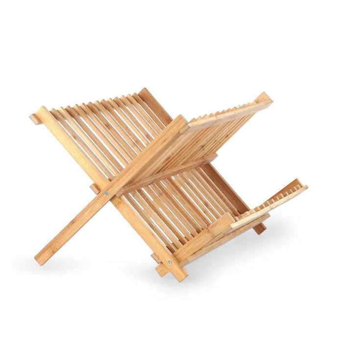 Bamboo Foldable Dish Rack 26Cm - Natural Pan Home