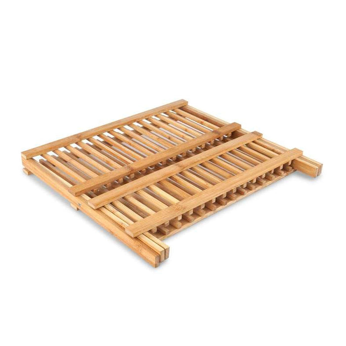 Bamboo Foldable Dish Rack 26Cm - Natural Pan Home