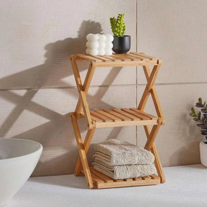Natura Bamboo Foldable Rack 21.5Cm - Natural Pan Home