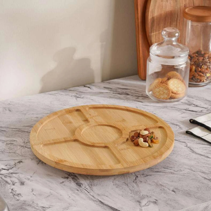 Natura Bamboo Lazy Susan Serving Platter Dia30X2.7Cm -Natural