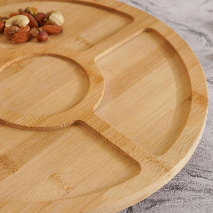 Natura Bamboo Lazy Susan Serving Platter Dia30X2.7Cm -Natural