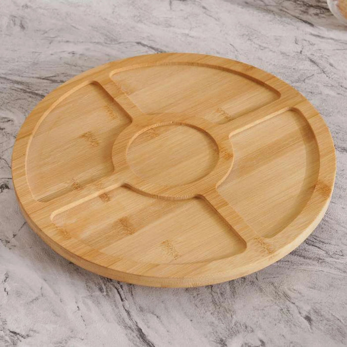 Natura Bamboo Lazy Susan Serving Platter Dia30X2.7Cm -Natural