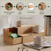 Natura Bamboo Mug Stand With Tea Bag Coffee Capsule Storage 15Cm - Natural Pan Home