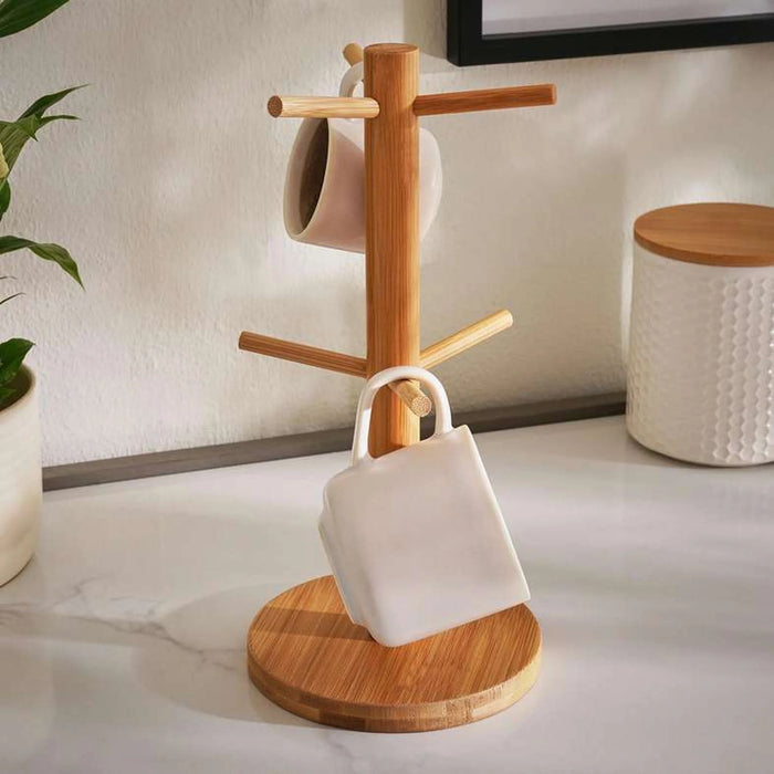 Natura Bamboo Mug Tree Dia14X29.5Cm - Natural