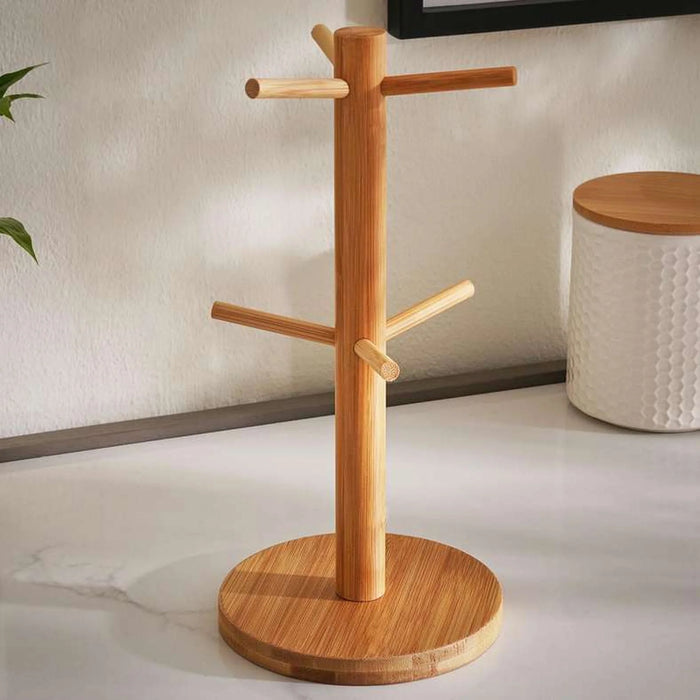 Natura Bamboo Mug Tree Dia14X29.5Cm - Natural